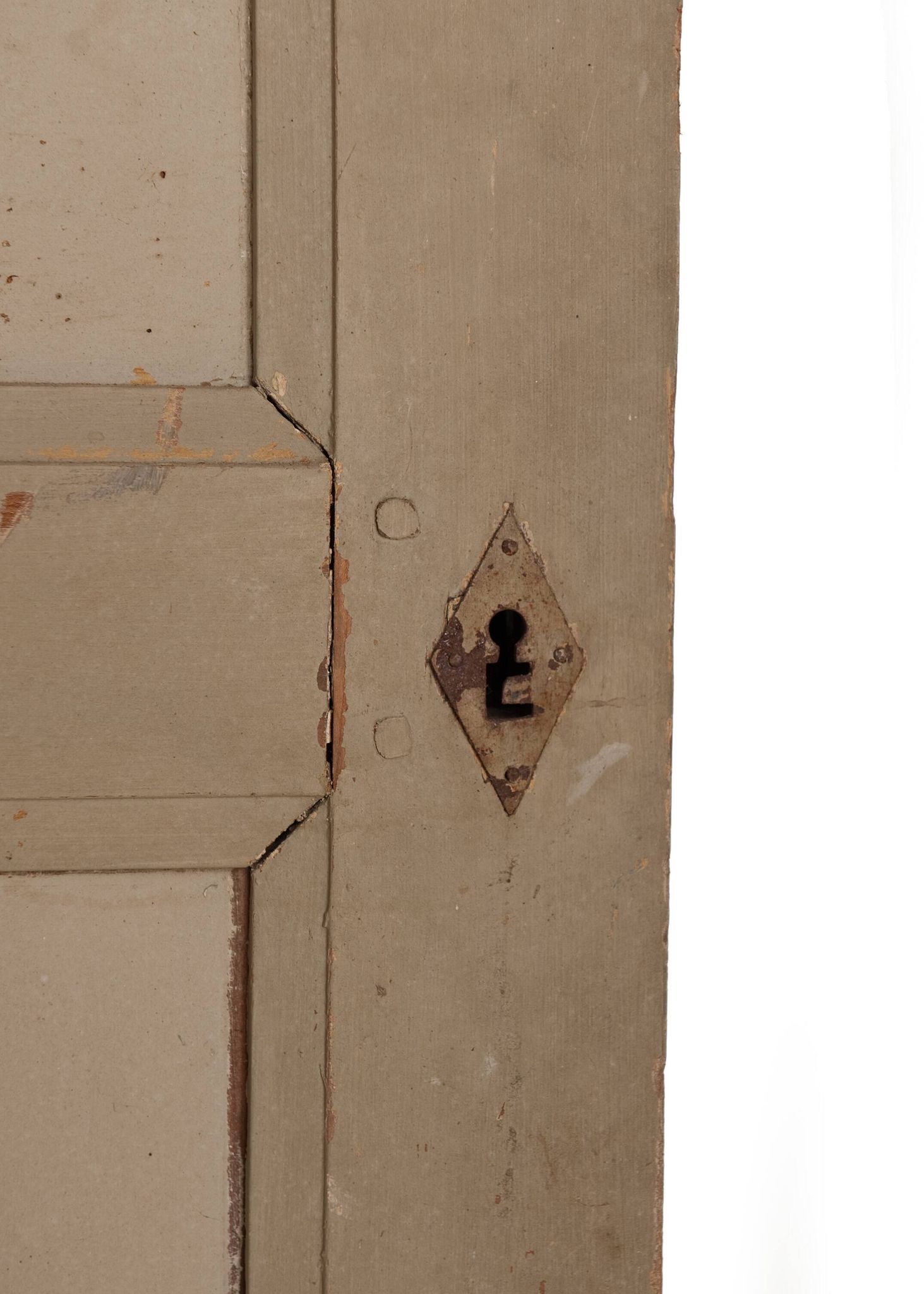 Old 18th century cherry wood door n°1