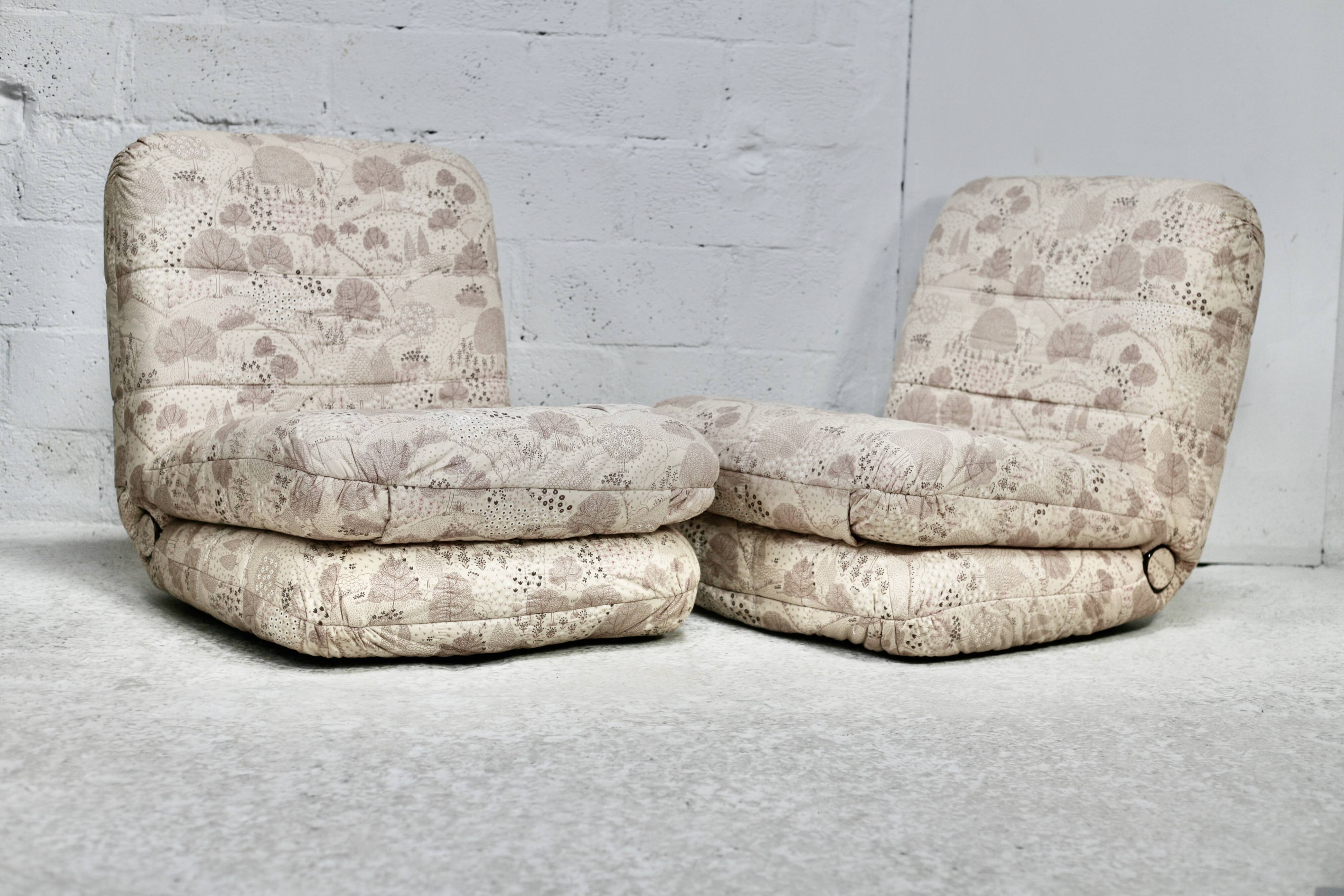 Pair of reclining armchairs. circa 1970