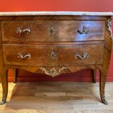Louis XV style chest of drawers inlaid rosewood