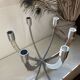 Aluminum candlestick, vintage Ikea, designer Sigga Heimish