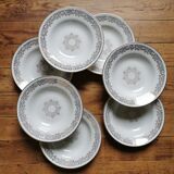 Vintage golden hollow plates