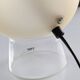 Murano glass table lamp by Itre, cone and satin sphere, Venice 1980s