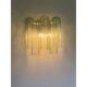 Italian Wall Light Green “Tronchi” Murano Glass Wall Sconce