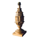 Lampe en bois sculpté