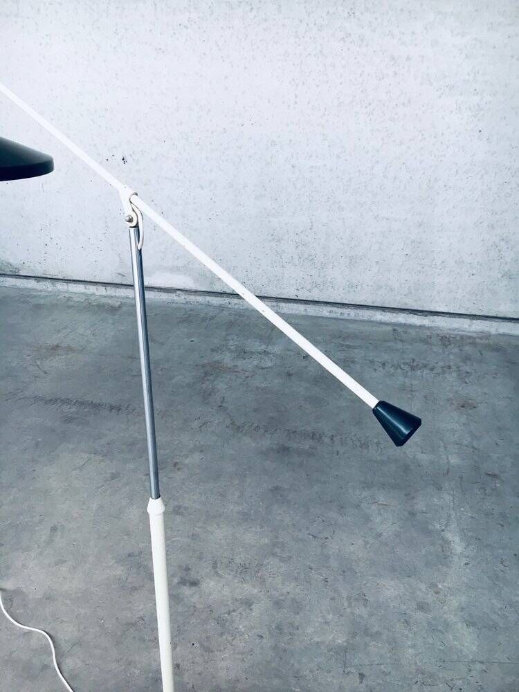 Panama Floor Lamp in Black by Wim Rietveld for Gispen, 1957