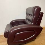 Vintage lounge chair in imitation leather from the 70s