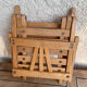 Folding wooden chair for doll