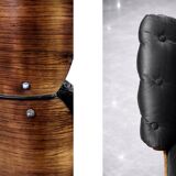 Vintage Mid-Century Modern Swiss Leather Lounge Chair from Giroflex