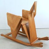 Sculptural rocking chair origami bird