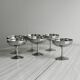 6 coupelles sur pied en inox Letang Remy