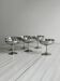 6 Letang Remy stainless steel footed bowls