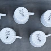 6 coffee cups and saucers Tharaud Limoges form valençay sillage model