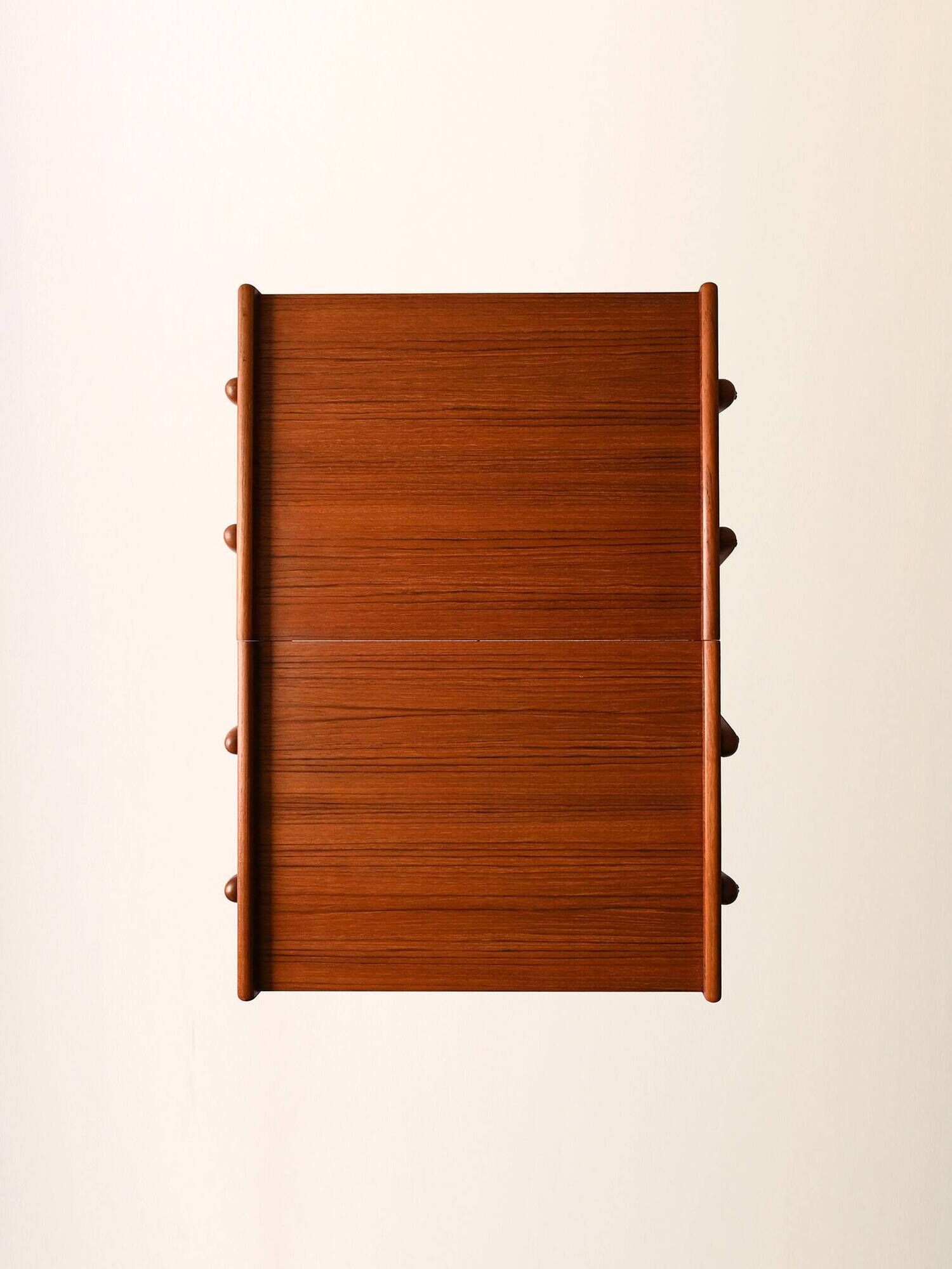 Pair of Vintage Scandinavian Teak Nightstands with hidden drawer