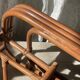 Mid-century adjustable rattan lounge chair with retractable footrest, Japan