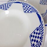 4 deep plates from Moulin des Loups et Hamage, Pantin model 211233