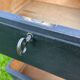 Vintage black patina chest of drawers