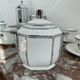 Coffee set, tea 1925, art deco, union céramique, uc, limoges, 8 cups, 8 subcups, teapot