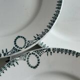Set of 6 flat ironstone plates