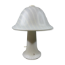 Striped glass mushroom table lamp by Peill & Putzler, Germany 1970's