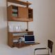Teak wall secretary RIVAL, Vintage Scandinavian 1960s