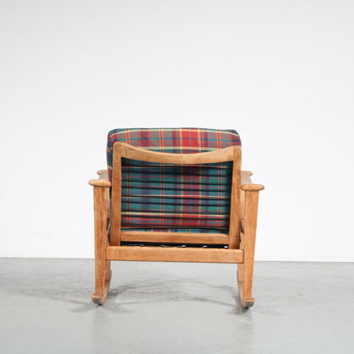 1950s Oak rocking chair by M. Nissen for Pastoe, Netherlands