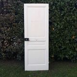 Communication door H219.5xL80cm, old panelled and moulded.