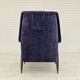 1960s, Swedish design, refurbished high-back armchair, vintage velour
