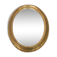 Miroir ovale ancien doré début 20ème 38x50cm