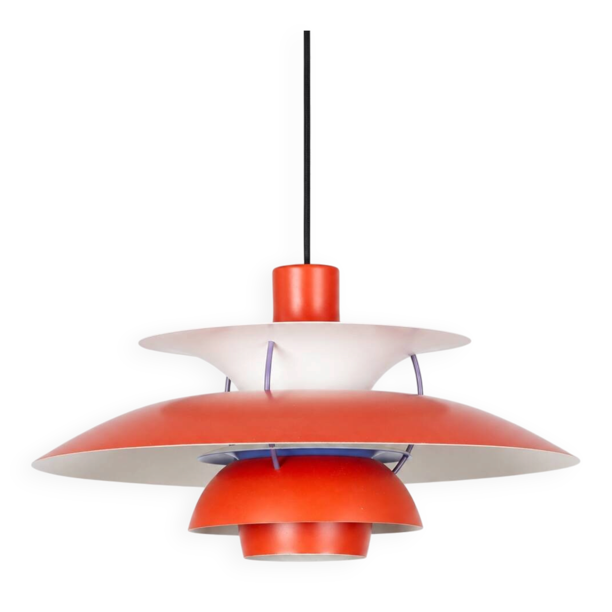 Vintage PH 5 Pendant Lamp by Poul Henningsen, 50 cm, Louis Poulsen, Danish