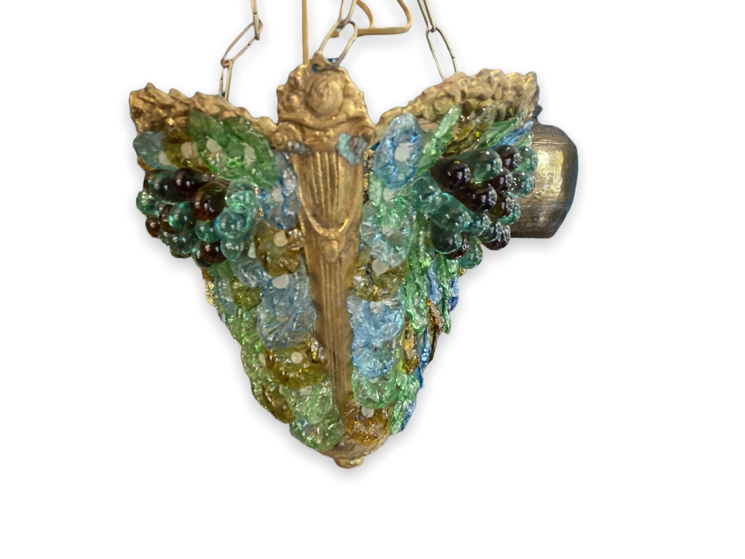 Suspension chandelier in murano glass