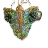 Suspension chandelier in murano glass