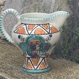 Glazed ceramic jug pottery Orvieto made in italy vintage