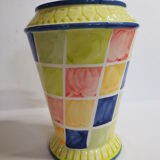 Art deco harlequin vase