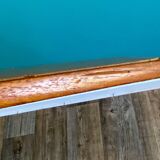 Miroir en teck de forme libre, scandinave des années 60