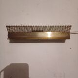 Pair of perforated metal wall lights 1960, 1970