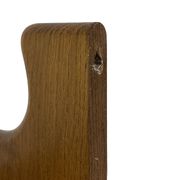 Vintage wooden wall shelve rack bookshelf in oak wood minimalist