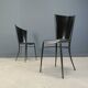 Post modern wooden dining chairs, 1980s - set of 10