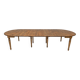 19th Century Tuscan Elm Extendable Round Dining Table with Five Leaves