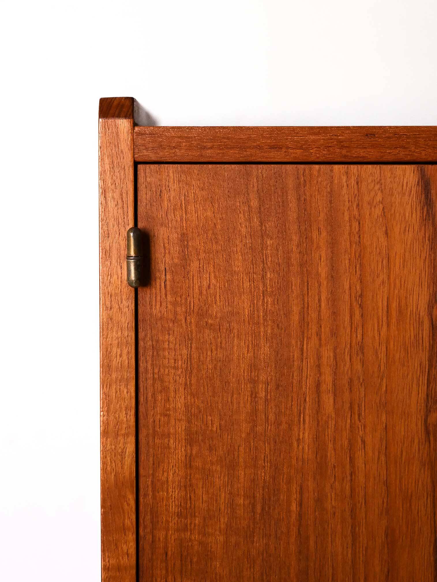 Vintage Scandinavian Teak Sideboard with Tile-Front Drawers, 1960s
