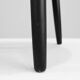 Vintage French Stool in Faux Leather and Wood, 1960