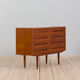 Commode danoise en teck avec 8 tiroirs, années 1960
