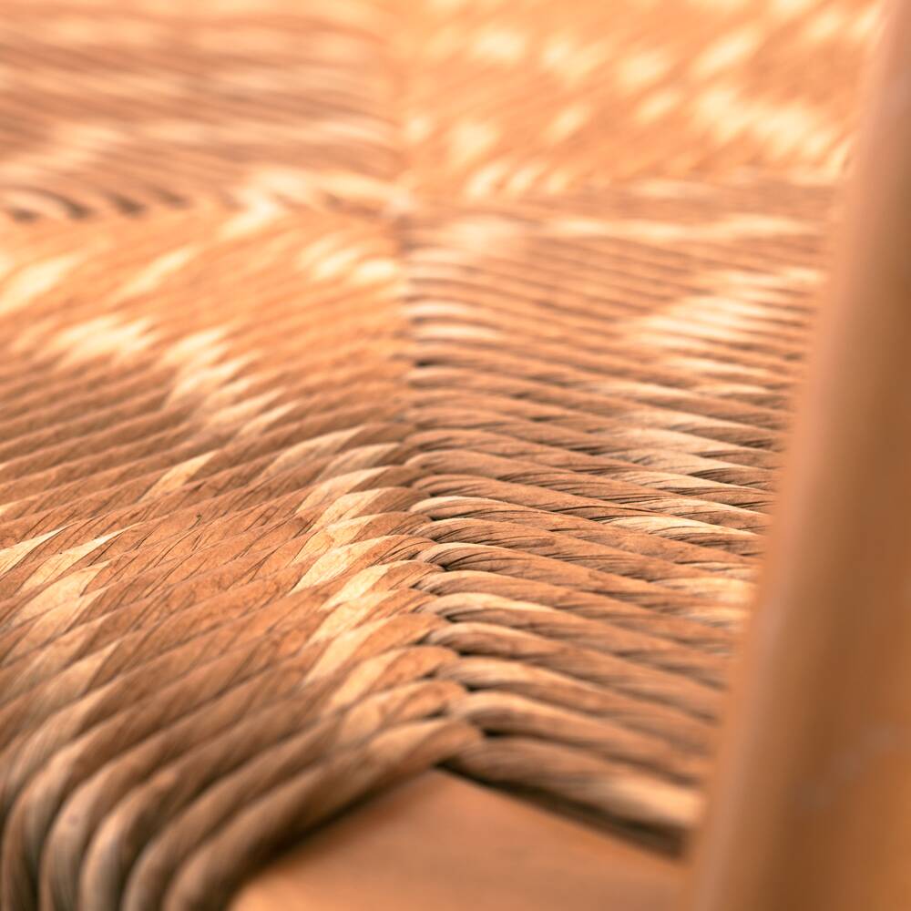 Chaises pliantes vintage italiennes avec siège en paille, set de 3