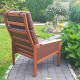Leather Lounge Chair By Illum Wikkelsø For Eilersen, 1960s