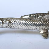 Silver metal knife holder