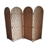 Rattan screen 1960 4 leaves