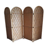 Rattan screen 1960 4 leaves