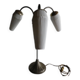 Table lamp with 3 glass cones