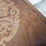 Set of 6 mismatched bistro chairs.