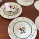 Set of 5 cups and 5 under cup old gien model tamaris