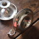 Pair of silver metal cave rat
